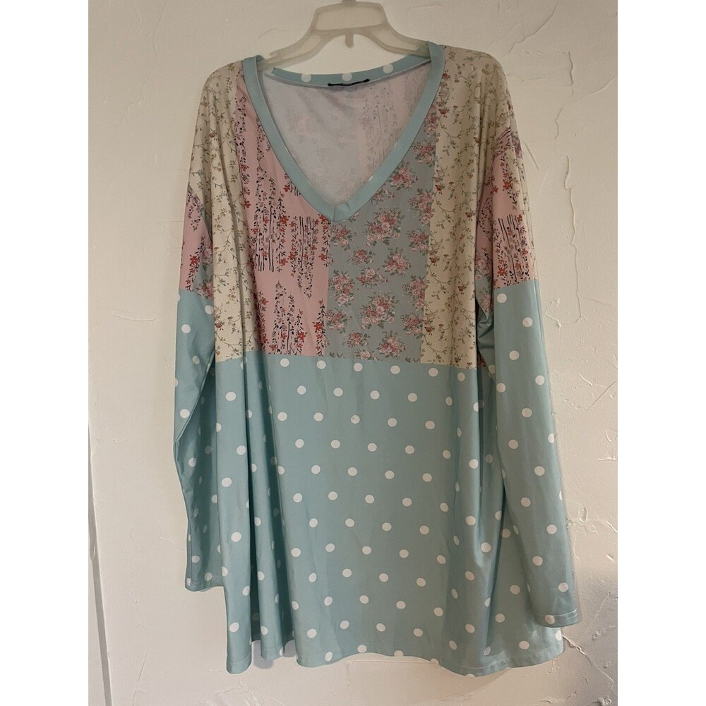 Lily by Firmiana Women's Long Sleeve Tunic Top Blouse - 3X